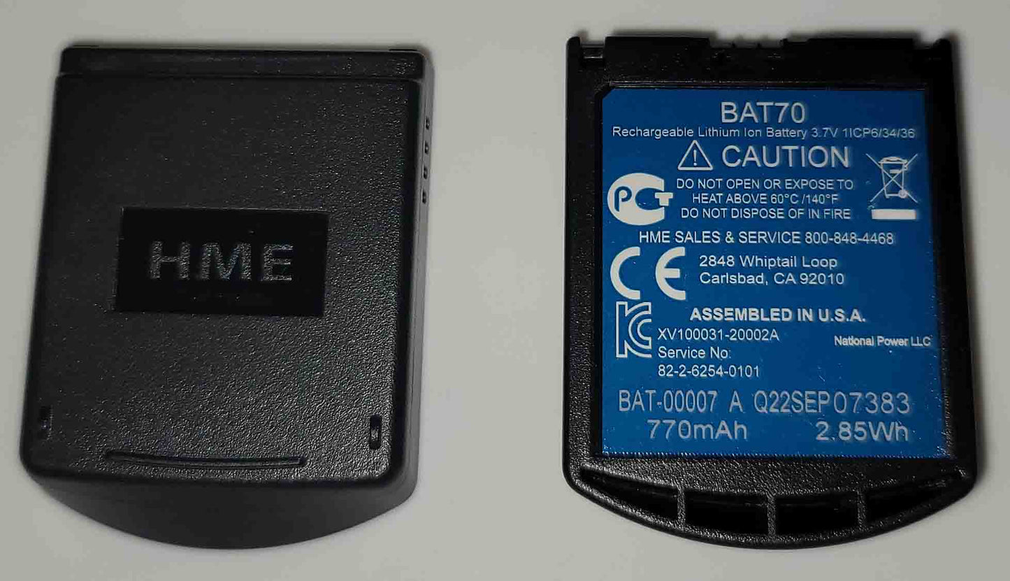 HME BAT70 Headset Battery