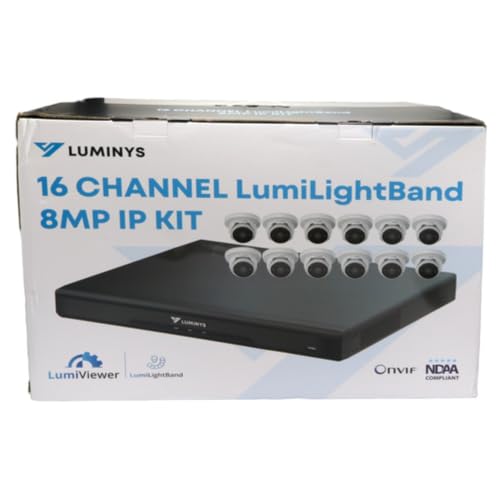 Luminys 16CH 8MP LumiLightBand IP Bundle (K8T-16B2A4)