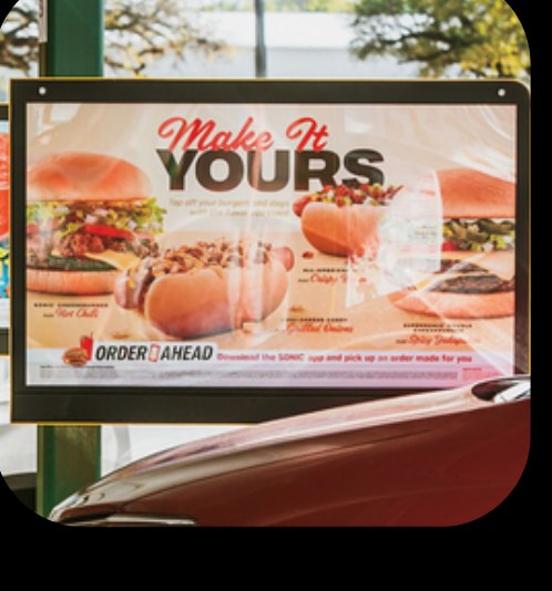 Passenger-Side Plexiglass (Sonic Menu)